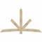 Ekena Millwork Alberta Rough Sawn Timber Gable Bracket, Douglas Fir, 96"W x 56"H x 2"D x 6"F, 14/12 Pitch GBW096X56X0206ALB00RDF - alternate 1